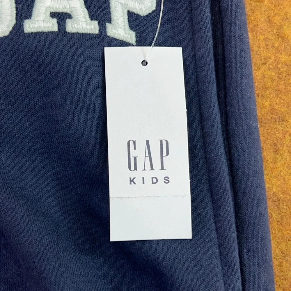 Gap Kids XXL (14-16) Navy Blue Embroidered Logo Fleece Jogger Sweatpants NWT